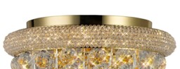 Alexandra Flush Ceiling 6 Light French Gold, Crystal - thumbnail 5