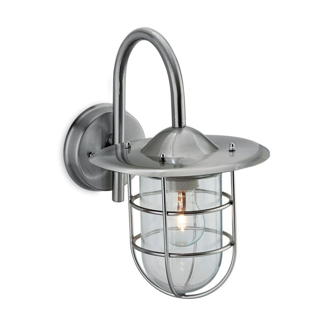 Cage 1 Light Wall Light Stainless Steel IP44, E27