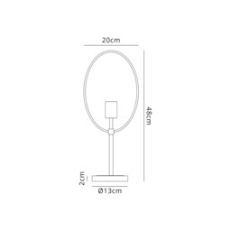 Locke Table Lamp, 1 Light E27, Sand Gold, Matt Black - thumbnail 2