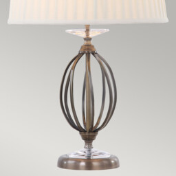 Aegean 1 Light Table Lamp Aged Brass, E27 - thumbnail 5