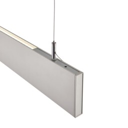 Kingsley Pendant 600mm 25W Silver Anodised & Frosted - thumbnail 3