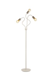 Benton Flexible Floor Lamp, 3 Light E27 Satin White, Satin Nickel - thumbnail 5