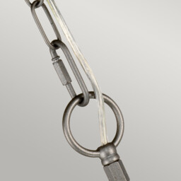 Crown Chandelier 3 Light Iron Finish, E14 - thumbnail 2