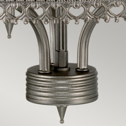 Crown Chandelier 3 Light Iron Finish, E14 - thumbnail 5
