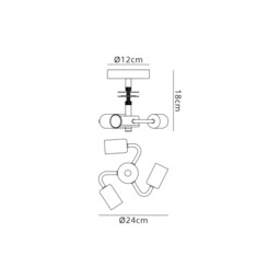 Baymont 24cm Polished Chrome 3 Light E27 Universal Drop Flush , Suitable For A Vast Selection Of Shades - thumbnail 3