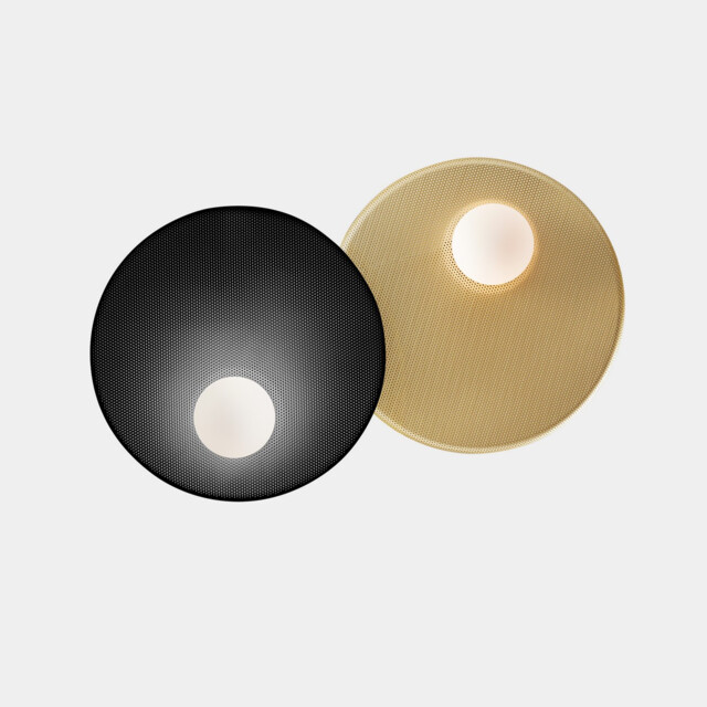 Trip 42cm Integrated LED Wall Lamp Matte Gold E14 18W - image 1