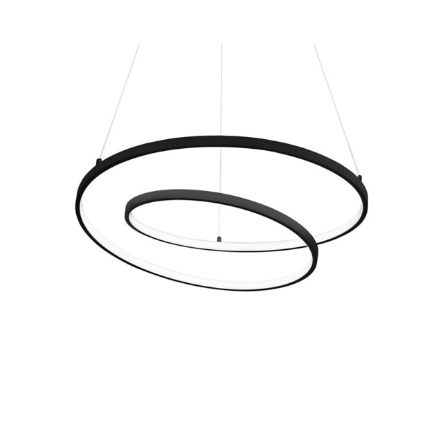 Oz 80cm Integrated LED Pendant Ceiling Light Black 2700K