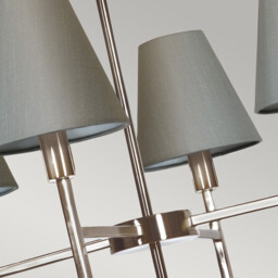 Lucerne 4 Light Pendant Chandelier with Grey Shade - thumbnail 2
