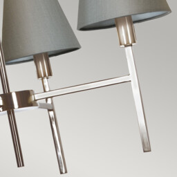Lucerne 4 Light Pendant Chandelier with Grey Shade - thumbnail 5