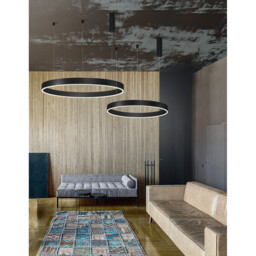 Motif Integrated LED Pendant Ceiling Light Sandy Black Aluminium LED 55W 3800Lm 3000K - thumbnail 2