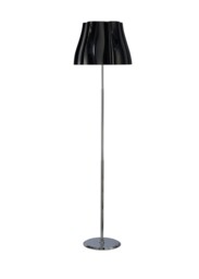 Miss Floor Lamp 3 Light E27, Gloss Black, Polished Chrome - thumbnail 1