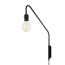 Redding Wall Light, Matt Black - thumbnail 1
