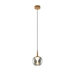 Andromeda Single Pendant, 5W LED, 3000K, 500lm, Light Gold/Chrome/Frosted 3yrs Warranty - thumbnail 5