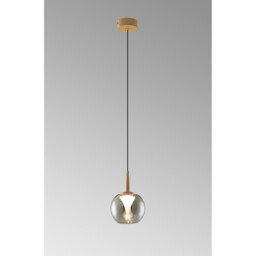 Andromeda Single Pendant, 5W LED, 3000K, 500lm, Light Gold/Chrome/Frosted 3yrs Warranty - thumbnail 2