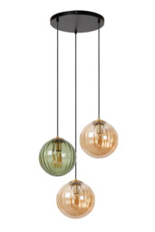 Monsaraz Retro Pendant light - Ø 35cm - 3xE27 - Green - thumbnail 3