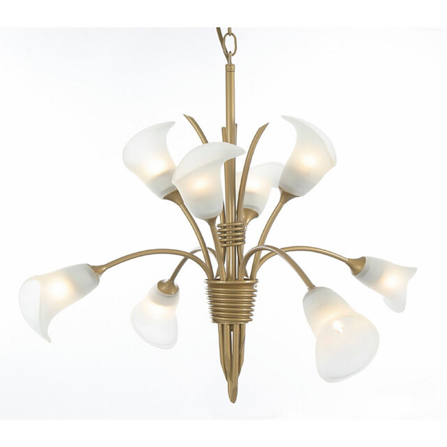 Ancona Pendant 8 Light G9 Satin French Gold - image 1