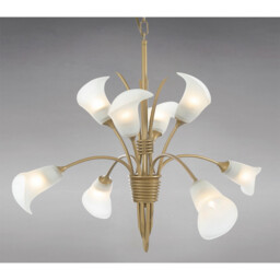 Ancona Pendant 8 Light G9 Satin French Gold - thumbnail 2