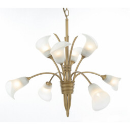 Ancona Pendant 8 Light G9 Satin French Gold - thumbnail 1