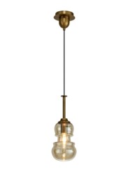 Sonata Ceiling Pendant 15cm Round, 1 x E27, Bronze