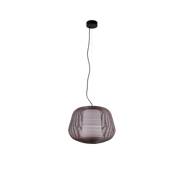 Nara Outdoor Pendant Ceiling Light Rust Brown 1x E27 IP65 - image 1