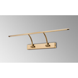 Walton Small 2 Arm Wall Lamp, Picturex, 14W LED, 3000K, 1070lm, Antique Brass - thumbnail 3
