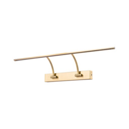 Walton Small 2 Arm Wall Lamp, Picturex, 14W LED, 3000K, 1070lm, Antique Brass - thumbnail 5