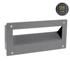 Micenas Outdoor LED Recessed Wall Light Urban Grey, Matt IP65 5.5W 3000K Dimmable