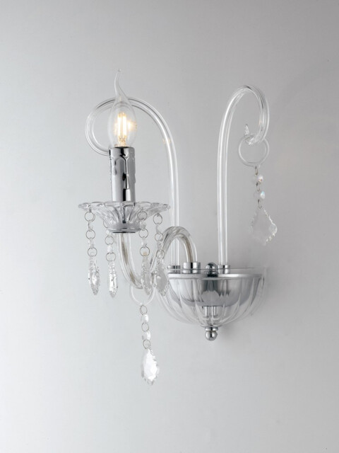 Wall Light Chrome, Crystal 22x30x25cm - image 1