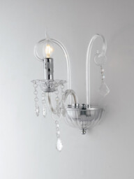 Wall Light Chrome, Crystal 22x30x25cm - thumbnail 1