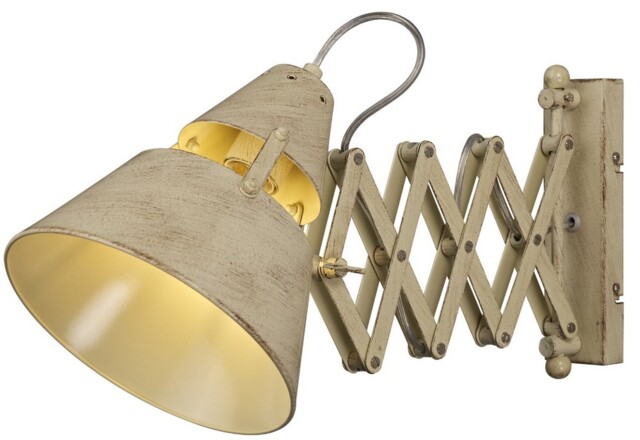 Industrial Dome Wall Light 1 Light 40W E27, Sand Metal - image 1