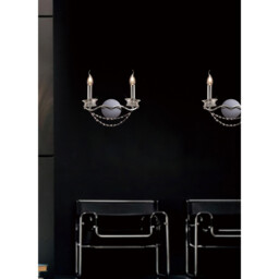 Nydia Wall Lamp 2 Light E14 Polished Chrome/Crystal - thumbnail 3