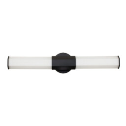 Hinkley Facet Integrated LED Bathroom Wall Lamp Matte Black, 3000K, IP44 - thumbnail 1