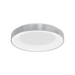 Rando Thin 60cm Integrated LED Semi Flush Light Brushed Silver Aluminium LED 50W 3250Lm 3000K - thumbnail 1