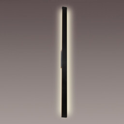 Lotus 1.4m Wall Lamp, 24W LED, 3000K, 2300lm, IP54, Black, 3yrs Warranty - thumbnail 2