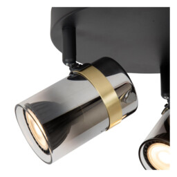 Upton Ceiling spotlight - 3xGU10 - Smoke Grey - thumbnail 3
