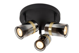 Upton Ceiling spotlight - 3xGU10 - Smoke Grey - thumbnail 1