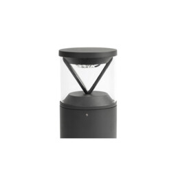 Rush Integrated LED Pedestal Light Outdoor Ground Light Grey, 3000K, IP65 - thumbnail 1