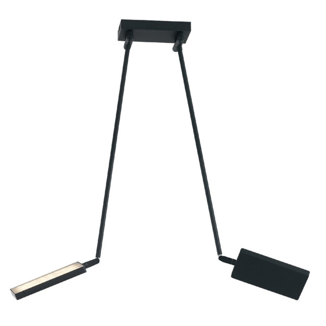 BOOK LED 2 Light Semi Flush Light Black 2600lm 3200K 85x16x15-200cm - image 1