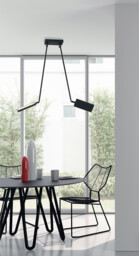 BOOK LED 2 Light Semi Flush Light Black 2600lm 3200K 85x16x15-200cm - thumbnail 2