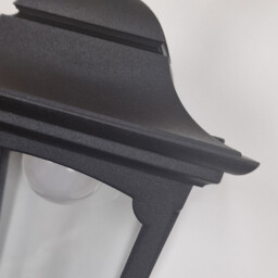 Chapel Mini Outdoor Pendant Ceiling Light, Black IP44 - thumbnail 3
