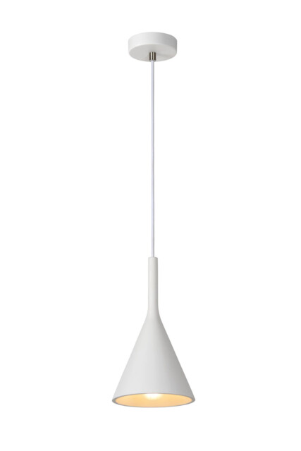 Gipsy Modern Dome Plaster Pendant Light - Ø 16.5cm- 1xE27 - White - image 1