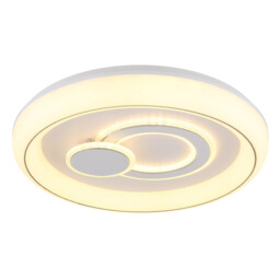 Ruiz Integrated LED Semi Flush Ceiling Light White Matt 2x LED 2700-6000K - thumbnail 5