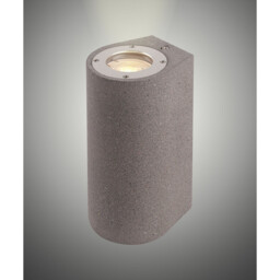 Levi Round Wall Lamp, 2 x GU10 (Max 12W), IP65, Grey Concrete, 2yrs Warranty - thumbnail 2