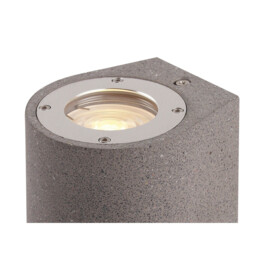 Levi Round Wall Lamp, 2 x GU10 (Max 12W), IP65, Grey Concrete, 2yrs Warranty - thumbnail 5