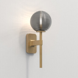 Tacoma Single Bathroom Wall Lamp Antique Brass IP44, G9 (Shade Not Included) - thumbnail 2