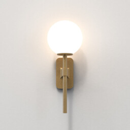 Tacoma Single Bathroom Wall Lamp Antique Brass IP44, G9 (Shade Not Included) - thumbnail 5