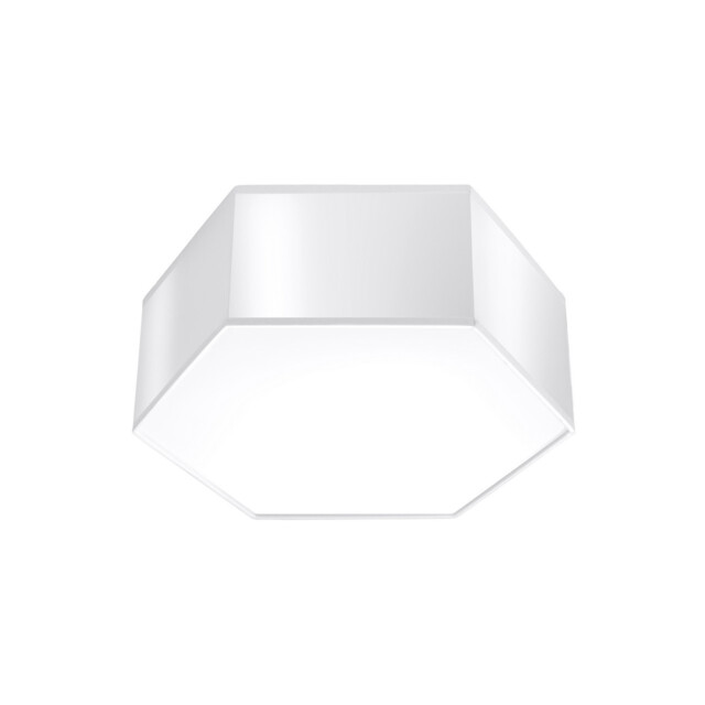 Sunde Decorative Flush Ceiling Light, White, 11.5cm - image 1