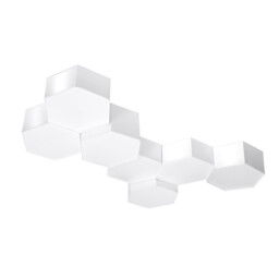 Sunde Decorative Flush Ceiling Light, White, 11.5cm - thumbnail 5