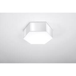 Sunde Decorative Flush Ceiling Light, White, 11.5cm - thumbnail 2
