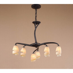 Forest Pendant 3 Arm 6 Light G9, Brown/Black Oxide - thumbnail 2